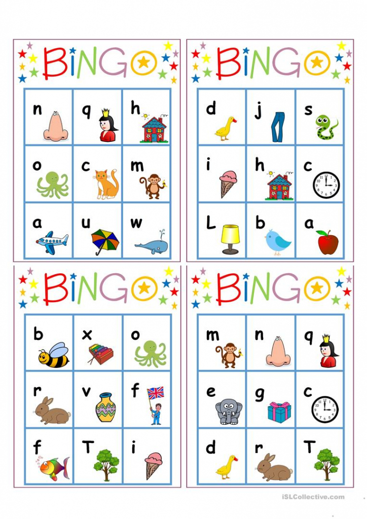 Free printable alphabet bingo
